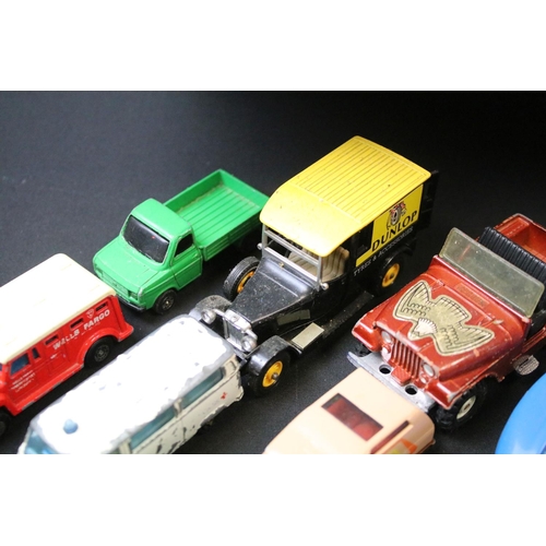 1194 - Quantity of play worn diecast models circa 1970/80s to include Matchbox, Corgi, Burago, Dinky etc (t... 