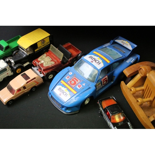 1194 - Quantity of play worn diecast models circa 1970/80s to include Matchbox, Corgi, Burago, Dinky etc (t... 