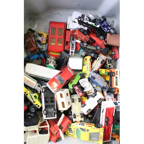 1194 - Quantity of play worn diecast models circa 1970/80s to include Matchbox, Corgi, Burago, Dinky etc (t... 