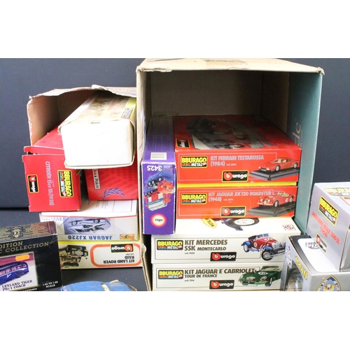 1195 - 13 Boxed diecast model kits to include 5 x Burago built model kits, Siku 3425 Garage Transporter, Ma... 