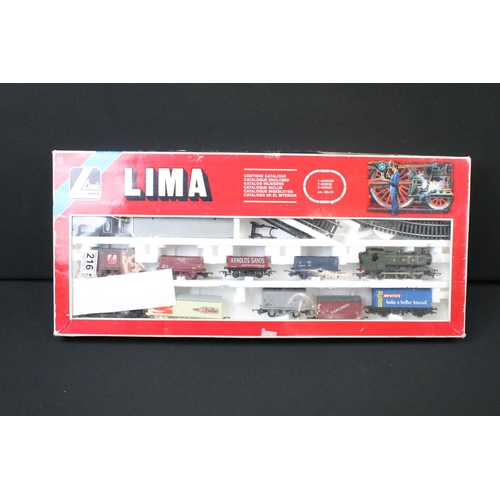 216 - Three boxed Lima OO gauge train sets to include 104507AW, 4620P and 104407, all appear to be complet... 