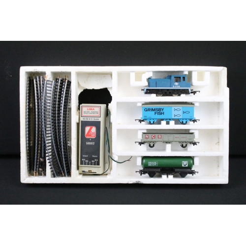 216 - Three boxed Lima OO gauge train sets to include 104507AW, 4620P and 104407, all appear to be complet... 