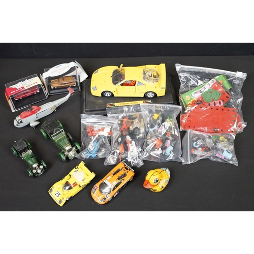 1223 - Collection of boxed & unboxed diecast & plastic models Solido, Corgi, Burago, Oxford, SAS etc featur... 