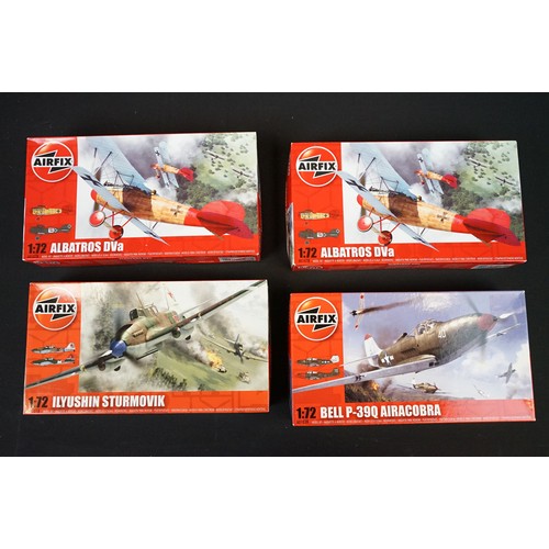 259 - 11 Boxed Airfix 1/72 model Aircraft to include 3 x Albatros DVa, 2 x Bell P-39Q Airacobra, 2 x Ilyus... 