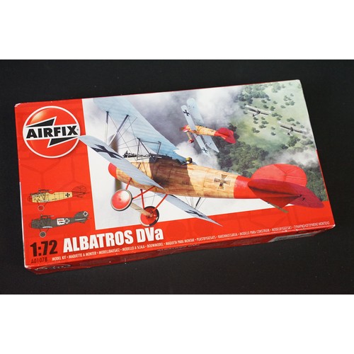 259 - 11 Boxed Airfix 1/72 model Aircraft to include 3 x Albatros DVa, 2 x Bell P-39Q Airacobra, 2 x Ilyus... 