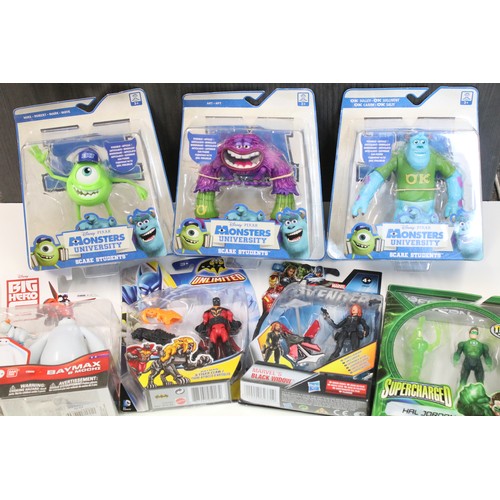 1420 - 34 Carded / boxed Disney figures to include Wall-e, Tomorrowland A World Beyond, Monsters University... 