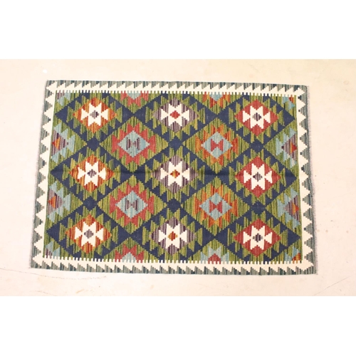 691A - Hand knotted woollen Maimana Kilim rug, 140cm x 97cm
