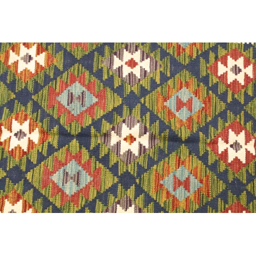 691A - Hand knotted woollen Maimana Kilim rug, 140cm x 97cm