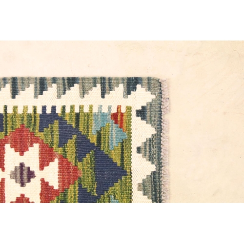691A - Hand knotted woollen Maimana Kilim rug, 140cm x 97cm