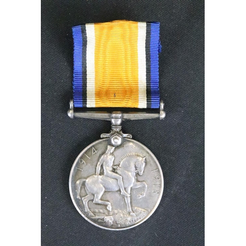 17 - A British Full Size World War One 1914-1918 British War Medal, Correctly Named And Issued To 9445 PT... 