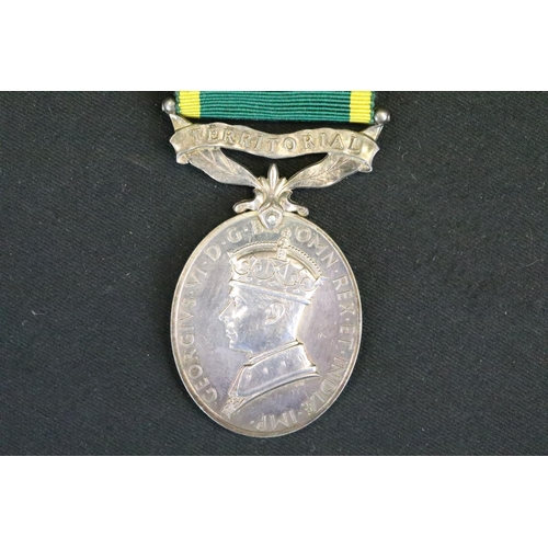 18 - A British Full Size King George VI Territorial Medal, Correctly Named And Issued To 913792 SJT. H. B... 