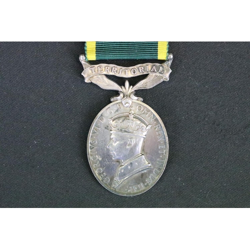 21 - A British Full Size King George VI Territorial Medal Together With A King George VI Regular Army Lon... 