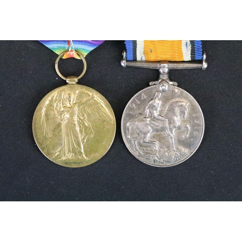 6 - A full size British World War One medal pair to include the Victory medal and the British war medal,... 