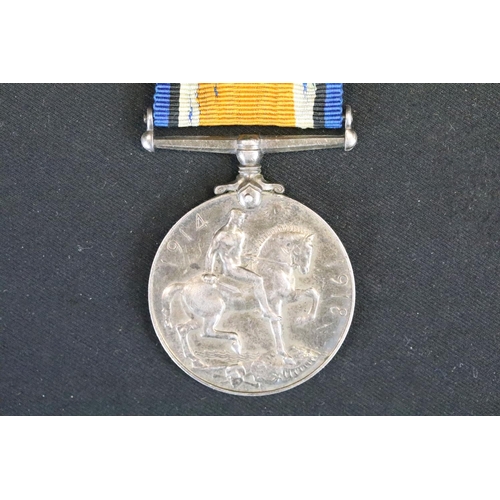 6 - A full size British World War One medal pair to include the Victory medal and the British war medal,... 