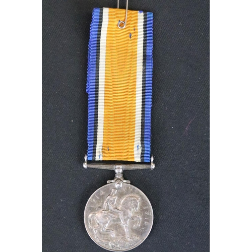 6 - A full size British World War One medal pair to include the Victory medal and the British war medal,... 