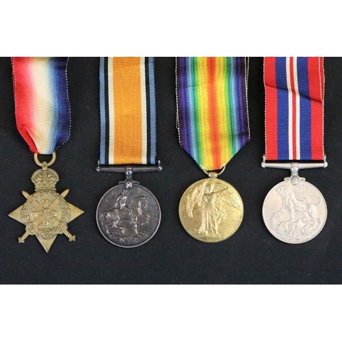 8 - A full size British World War One medal trio to include the 1914 Star Medal, the British War medal a... 