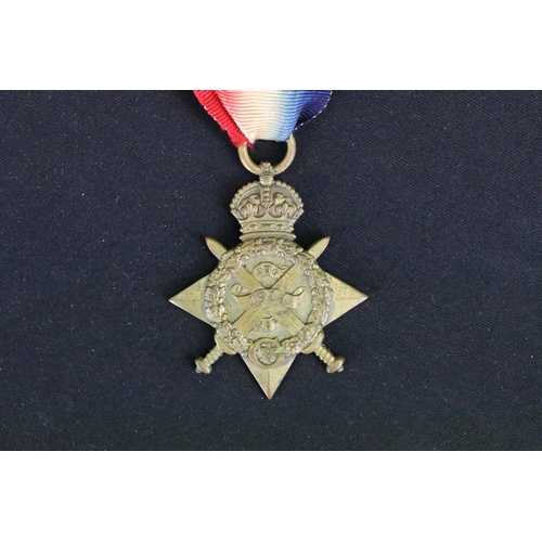 8 - A full size British World War One medal trio to include the 1914 Star Medal, the British War medal a... 