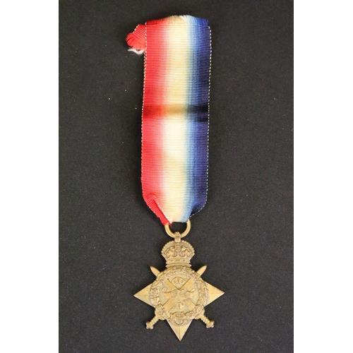 8 - A full size British World War One medal trio to include the 1914 Star Medal, the British War medal a... 