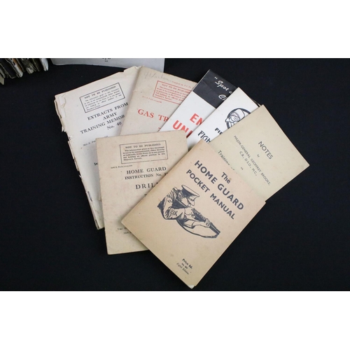 129 - A collection of British World War Two propaganda booklets together with a selection of British War D... 