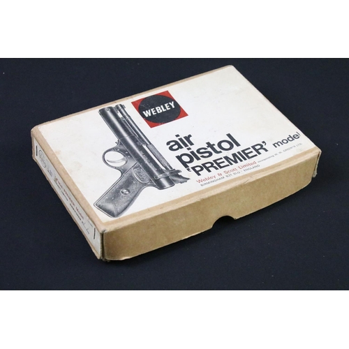 29 - A Webley & Scott Ltd Premier air pistol in original box.