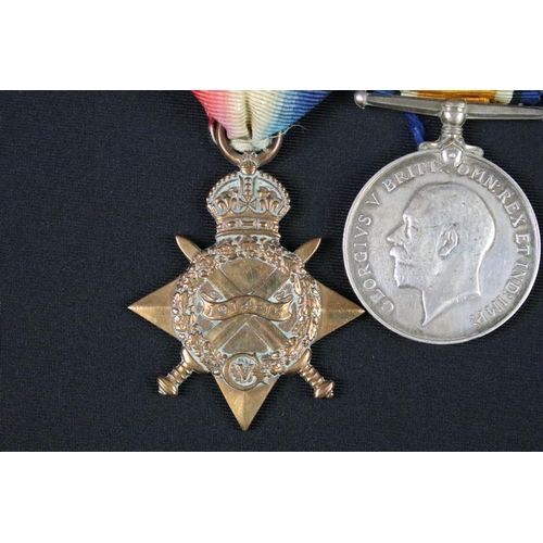 92 - A British World War One full size medal trio comprising of the 1914-15 Star, 1914-1918 British War M... 