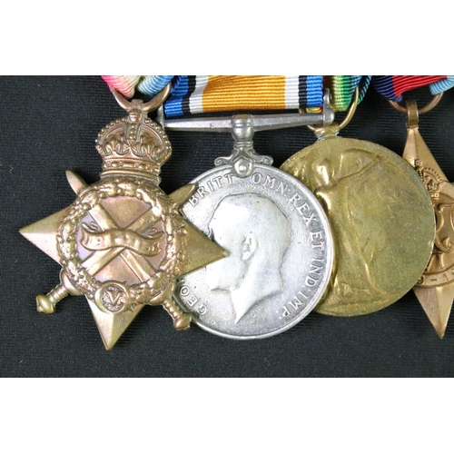 95 - A British full size World War One & World War Two medal group of eight to include the 1914-15 star, ... 