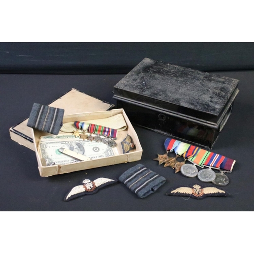 146 - Collection of Second World War medals to include the war medal, defence medal, the Burma star, the A... 