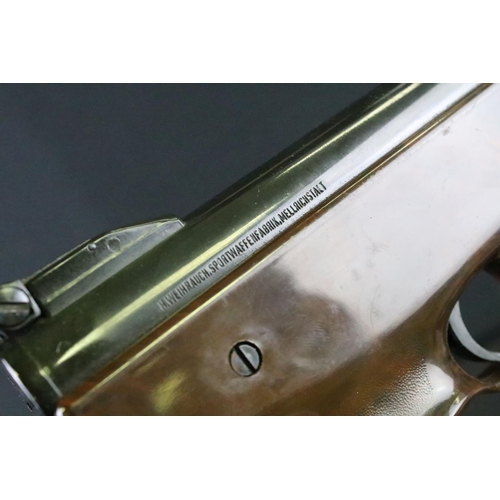 167 - A Weihrauch HW70 .177 spring-powered air pistol, complete with original box.