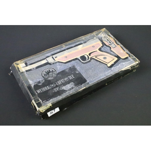 167 - A Weihrauch HW70 .177 spring-powered air pistol, complete with original box.