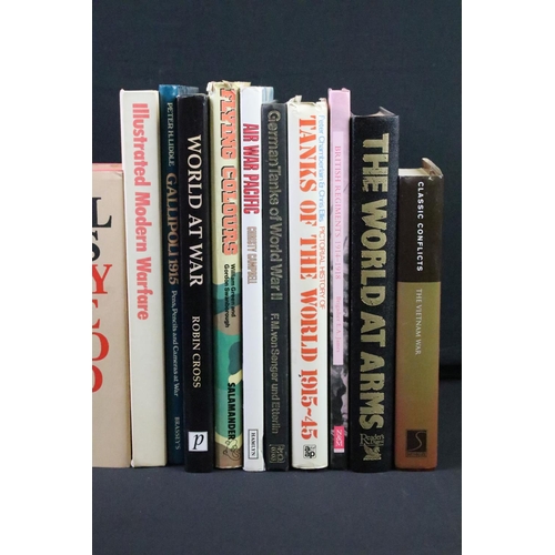 235 - A large collection of military reference books to include World War Two and Vietnam examples.