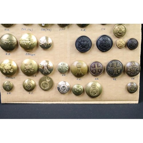 39 - A collection of British Military Kings & Queens crown Buttons to include The Royal Army Ordnance Cor... 