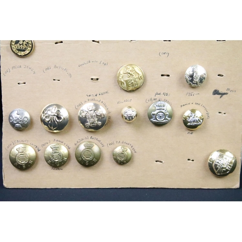 39 - A collection of British Military Kings & Queens crown Buttons to include The Royal Army Ordnance Cor... 