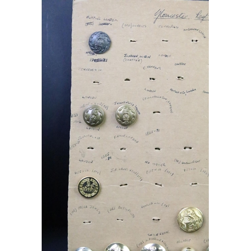 39 - A collection of British Military Kings & Queens crown Buttons to include The Royal Army Ordnance Cor... 