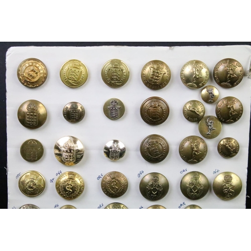 39 - A collection of British Military Kings & Queens crown Buttons to include The Royal Army Ordnance Cor... 