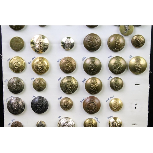 39 - A collection of British Military Kings & Queens crown Buttons to include The Royal Army Ordnance Cor... 