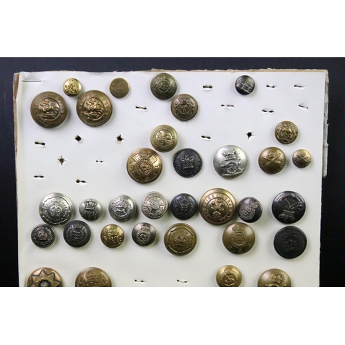 40 - A collection of British Military Kings & Queens crown regimental buttons to include The Army Educati... 