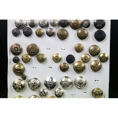 40 - A collection of British Military Kings & Queens crown regimental buttons to include The Army Educati... 