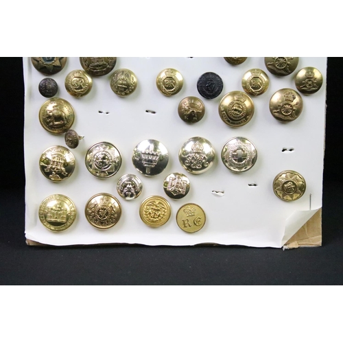 40 - A collection of British Military Kings & Queens crown regimental buttons to include The Army Educati... 