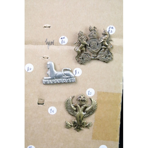 47 - A collection of British military Regimental cap and collar badges to include the Duke of Edinburghs ... 