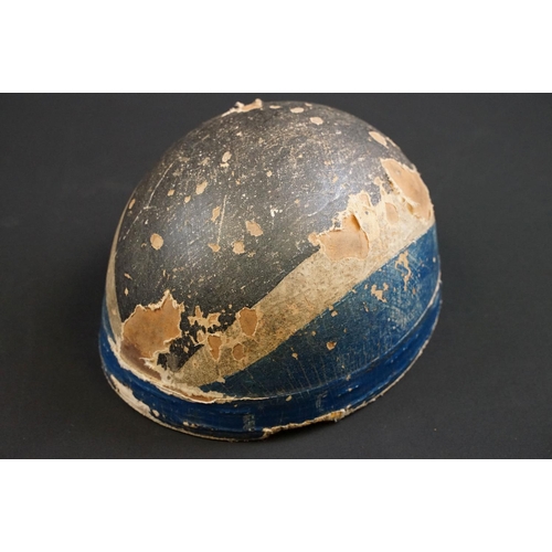 130 - A British World War Two Despatch riders helmet complete with original liner and strap.