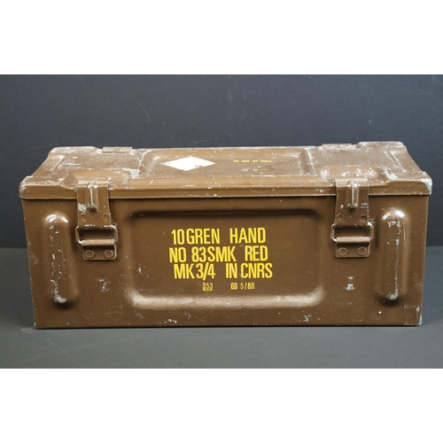 133 - A British Hand Grenade ammunition box.