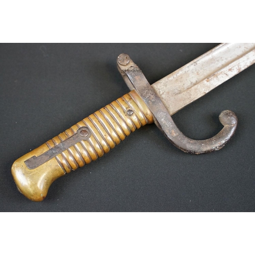 138 - A French Chassepot Bayonet together with scabbard