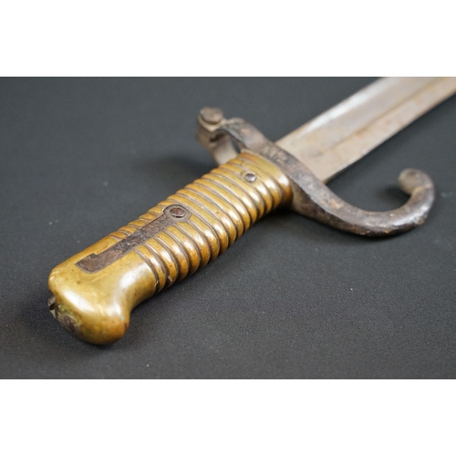 138 - A French Chassepot Bayonet together with scabbard