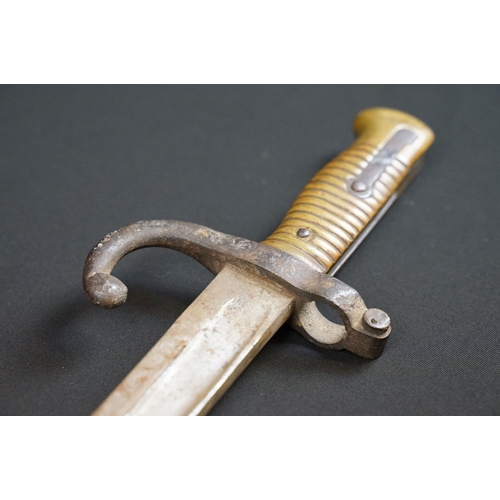 138 - A French Chassepot Bayonet together with scabbard