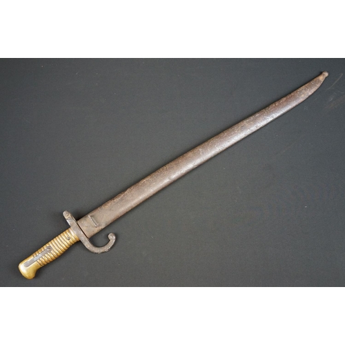 138 - A French Chassepot Bayonet together with scabbard