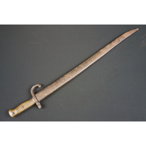 138 - A French Chassepot Bayonet together with scabbard