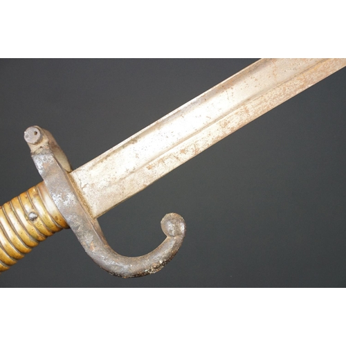 138 - A French Chassepot Bayonet together with scabbard