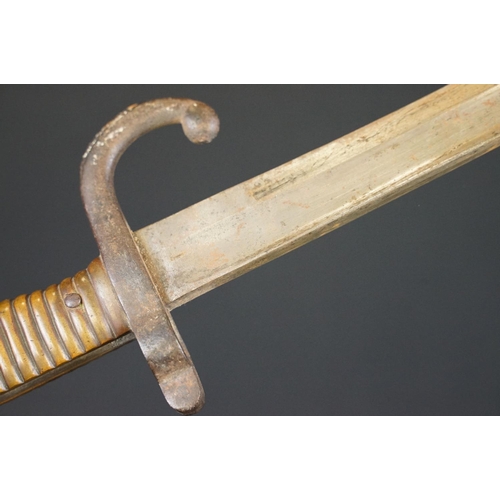 138 - A French Chassepot Bayonet together with scabbard