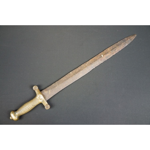 166 - An antique French artillery short sword