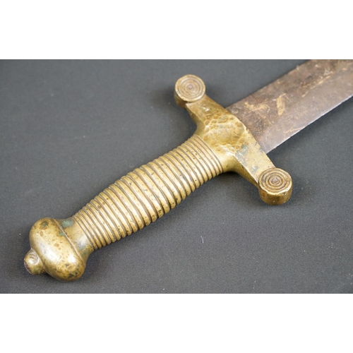 166 - An antique French artillery short sword